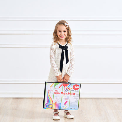Painting Set with Oil Pastel Brushes and Watercolor Pens