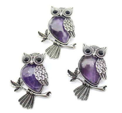 Buy DIY Alloy Owl Brooch with Crystals Stylish Pin Online