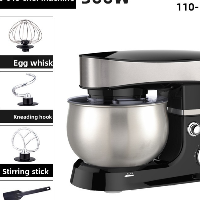 Multi-functional 3L Stand Food Mixer with Dough Hook
