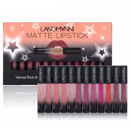 Long-Lasting Waterproof Matte Velvet Lipstick Set for Women