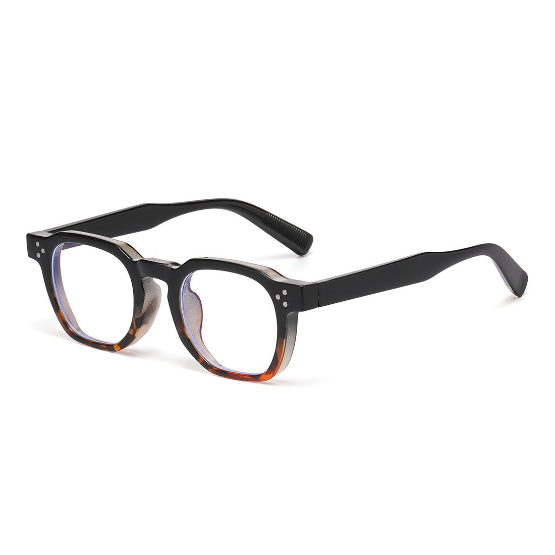 Fashion Round Frame Studded Sunglasses for Eye Protection