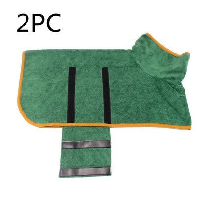 Buy Waist-Wrapped Microfiber Pet Bathrobe Super Absorbent Towel