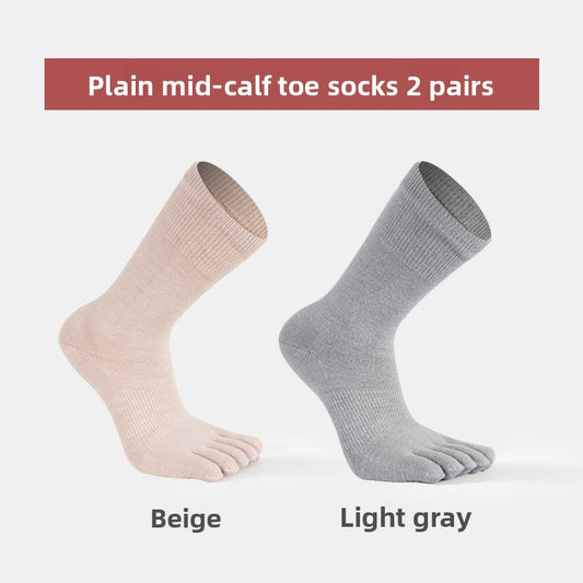 Women's Merino Wool Five-Toe Sports Socks Warm Daily Wear