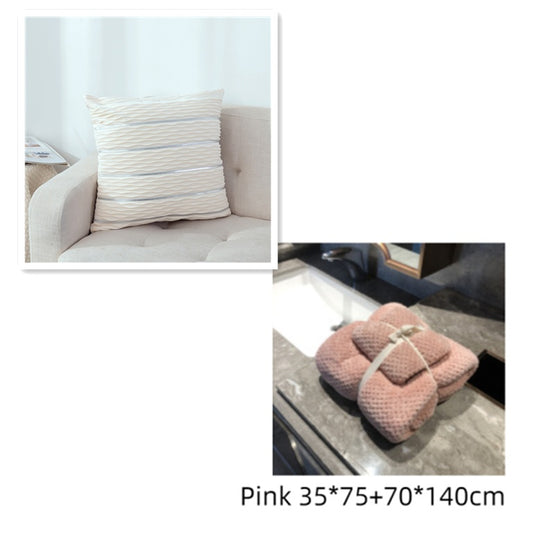 Buy Striped Velvet Pillow Cover for Luxury Sofa Cushion Style