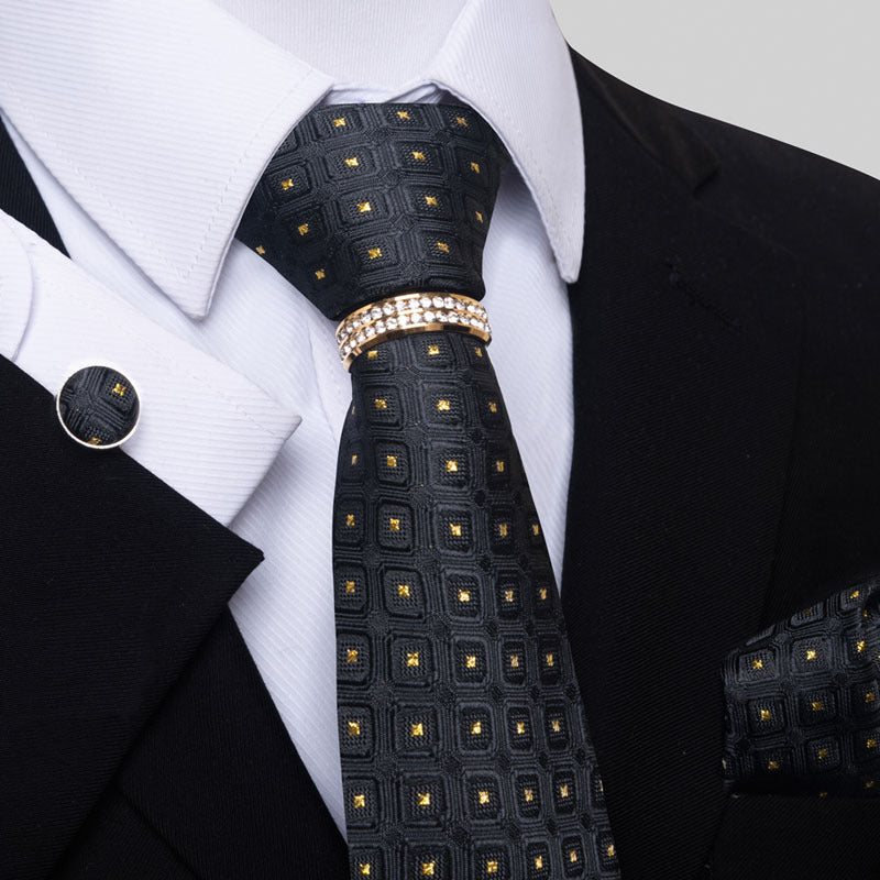 Multi Colored Striped Floral Mens Tie for Formal Party Wear