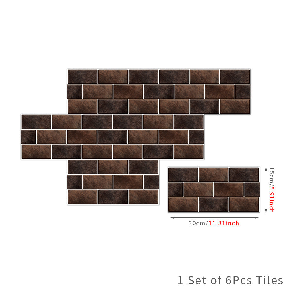 American Tile Wallpaper Imitation Design for Home Decor Use