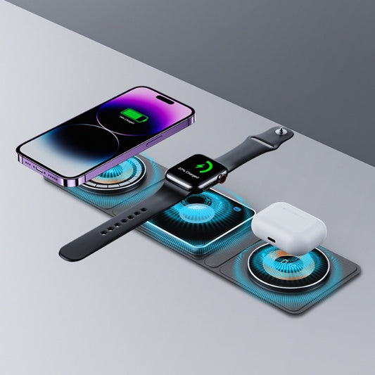Buy 3 in 1 Magnetic Folding Wireless Charger for iPhone iWatch