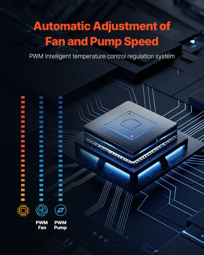 Buy Premium AIO CPU Liquids Cooler 120mm Fans for Intel AMD.