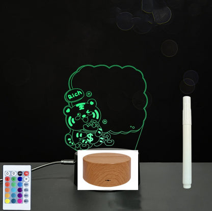 3D Acrylic Handwriting LED Message Board for Creative Decor