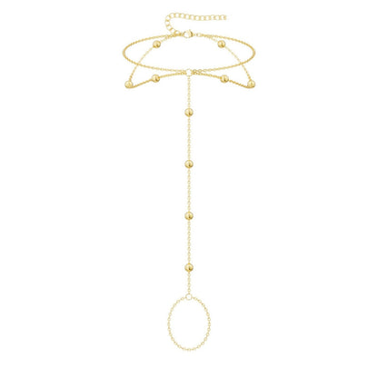 Womens Personality-filled Ball Bead Anklet – Versatile Style