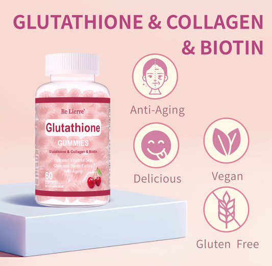 Glutathione Collagen Gummies Cherry Flavor for Healthy Skin