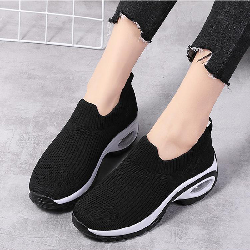Buy Sneakers Women Air Cushion Mesh Breathable Running Shoes