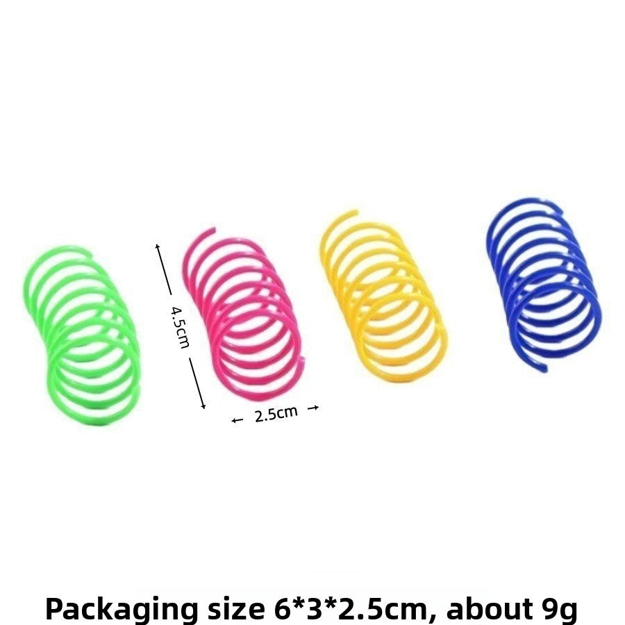 Colorful Cat Spring Toys for Daily Fun Exercise and Activity