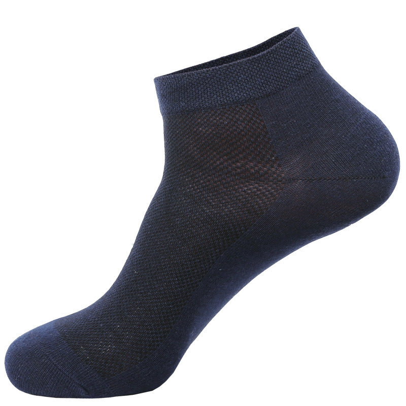 Men's Breathable Cotton Low-Cut Socks Summer Daily Comfort