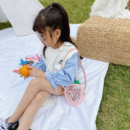Buy Summer Children's Pineapple Strawberry One Shoulder Jelly Bag