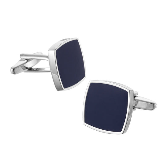 Square Blue Men’s Cufflinks High Quality French Accessory