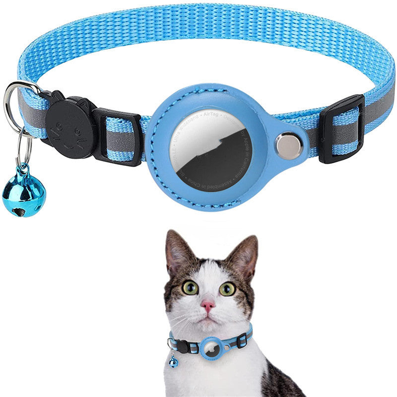 Buy Reflective AirTag Pet Collar – Waterproof Holder Cats & Dogs