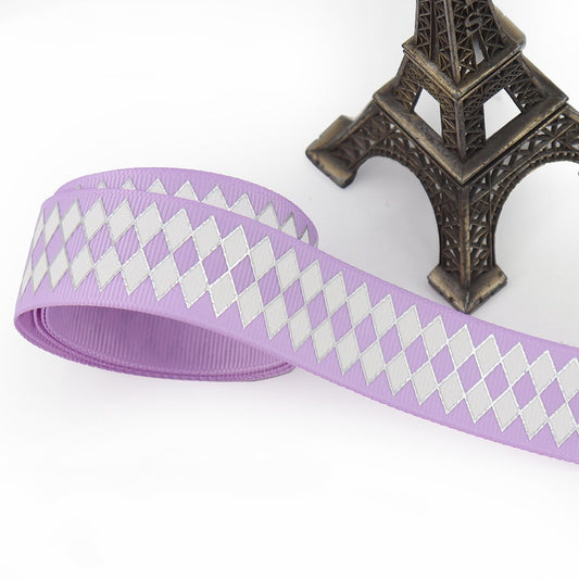 25mm Bronzing Geometric Rib Ribbon – Stylish Craft Ribbon