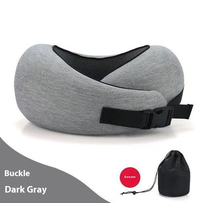 Soft Memory Foam Travel Neck Pillow –U-Shape Adjustable
