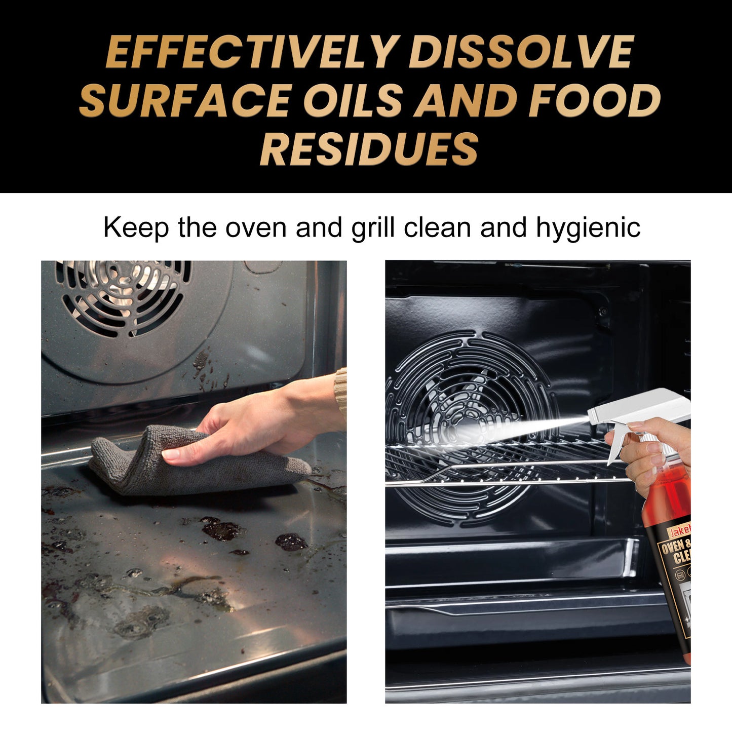 Oven Rack Cleaner for Stain Odor and Grease Removal Care