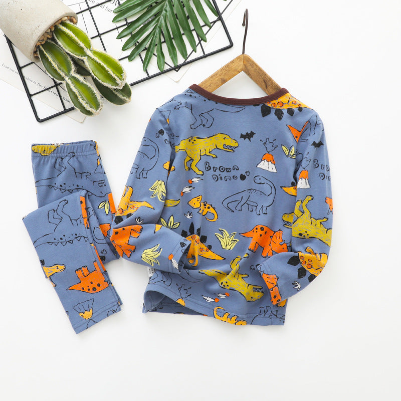 Children’s Autumn Long Trousers Cotton Home Underwear Set