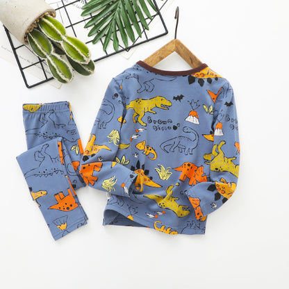 Children’s Autumn Long Trousers Cotton Home Underwear Set