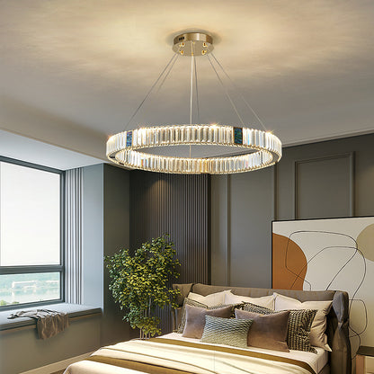 Light Luxury Crystal Living Room Chandelier Stainless Steel