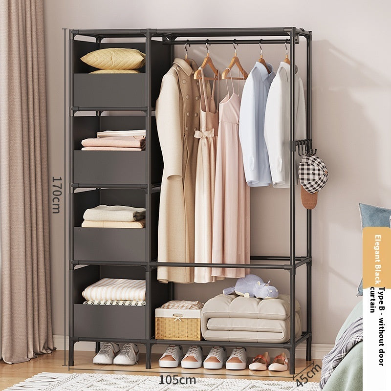 Simple Wardrobe for Bedroom – Quick Assembly & Home Storage
