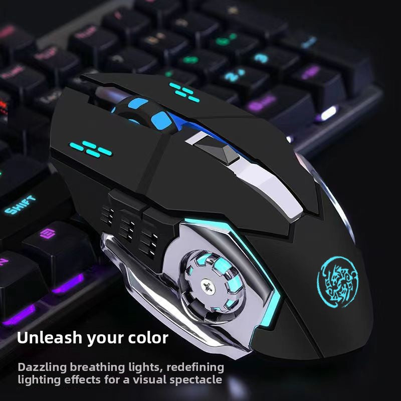 Ergonomic Rechargeable Silent Wireless Mouse for Office Work