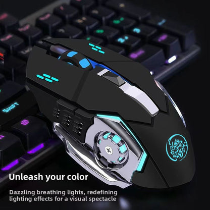 Ergonomic Rechargeable Silent Wireless Mouse for Office Work