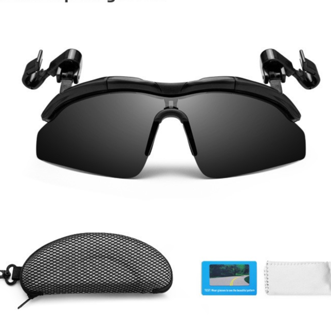 Clip-On Reversible Polarized Golf Sunglasses for Sunny Days