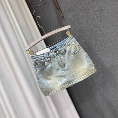 Women’s Retro All-Match Sassy Denim Skirt Stylish & Trendy