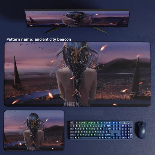Anime Design Large Mouse Pad for Gaming and Office Desk Setup