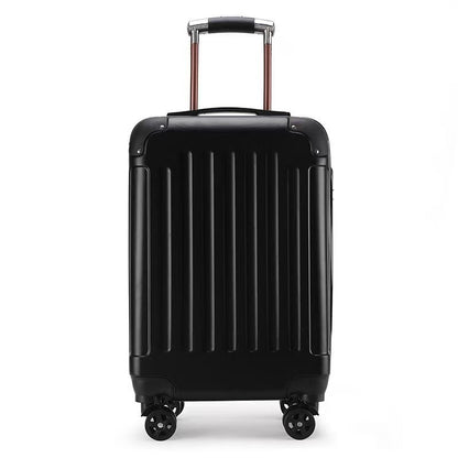 Adult Travel Suitcase Casual with Vertical Stripes Wheels
