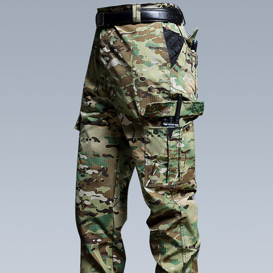 Durable Multi-Pocket Loose-Fit Tactical Utility Work Pants