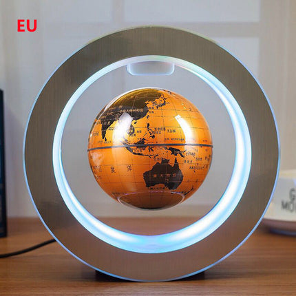 Buy Magnetic LED Globe – Floating Rotating Desk Light with LED Glow