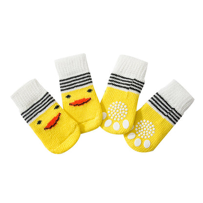 Pet Knit Skid Warm Love Cotton Socks – Comfortable & Cozy