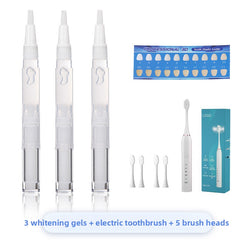 3pcs Gel Electric Brush 5pcs Heads