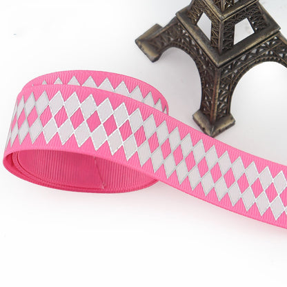 25mm Bronzing Geometric Rib Ribbon – Stylish Craft Ribbon