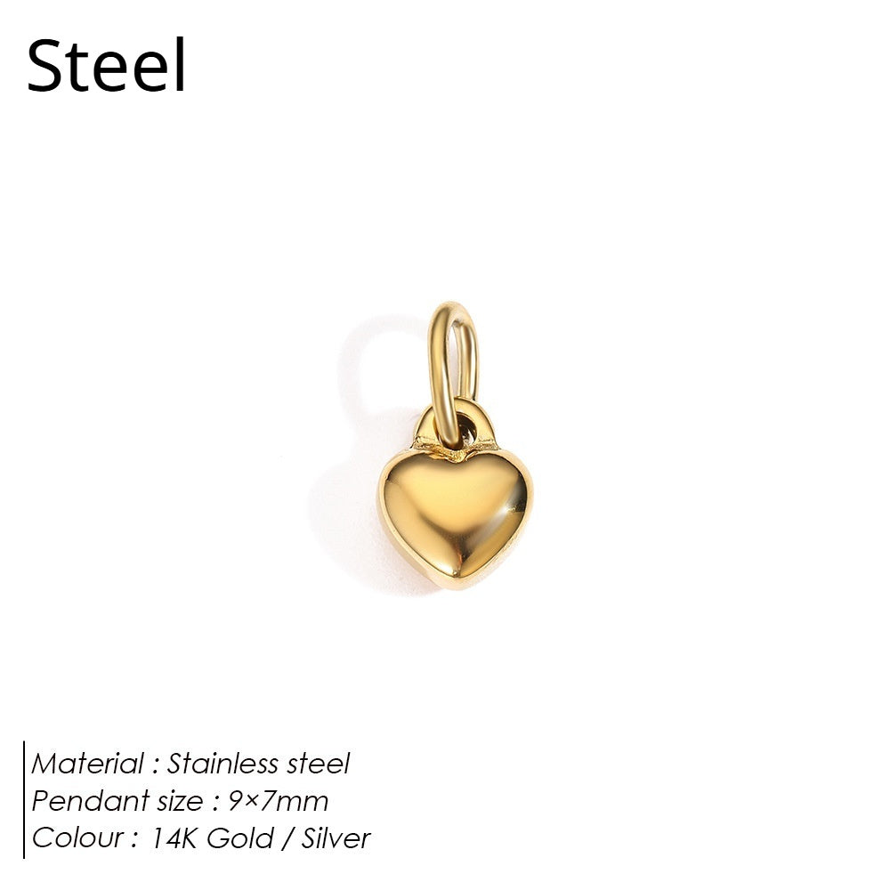 Stainless Steel Necklace Ring Earrings Set with Diamonds