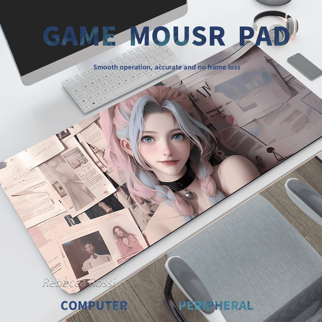 Anime Design Large Mouse Pad for Gaming and Office Desk Setup
