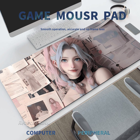 Anime Design Large Mouse Pad for Gaming and Office Desk Setup