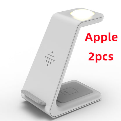 3 in 1 Fast Charging Station Wireless Charger Phone Stand