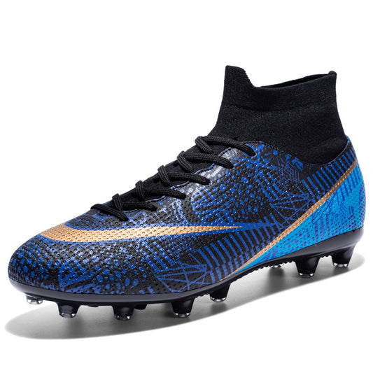 Breathable High Top Firm Ground Soccer Shoes Sports Design