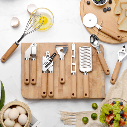 Creative Kitchen Gadget Wooden Handle Home Cooking Tool