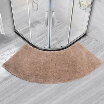 Non-Slip Fan-Shaped Bath Mat for Shower Room Door