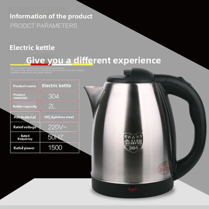 Stainless Steel Electric Water Kettle with Automatic Shut-Off