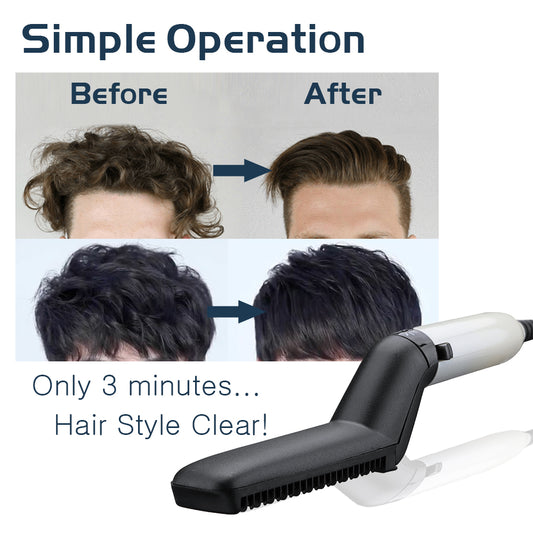 Electric Hair Straightener Brush – Quick Beard & Hair Straightening