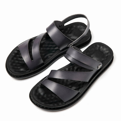 Buy Men's Leather Beach Sandals for Driving & Outdoor Comfort Wear