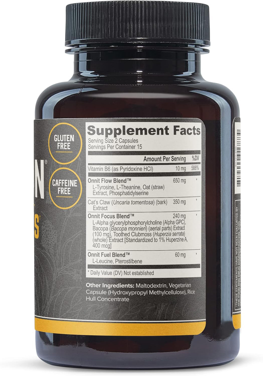 Alpha Brain Supplement Capsules for Focus & Memory